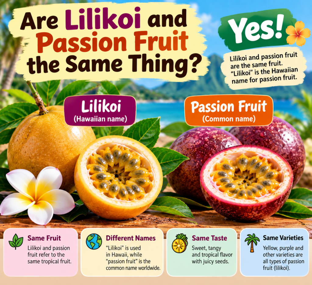 are lilikoi and passion fruit the same thing