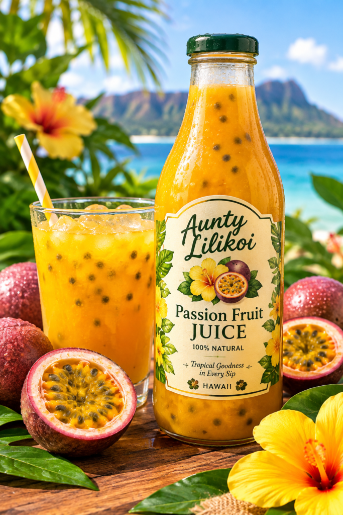 aunty lilikoi passion fruit juice