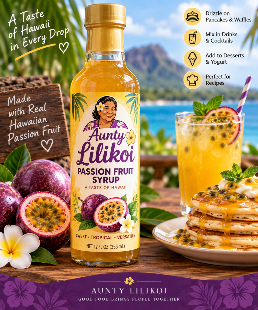 aunty lilikoi passion fruit syrup