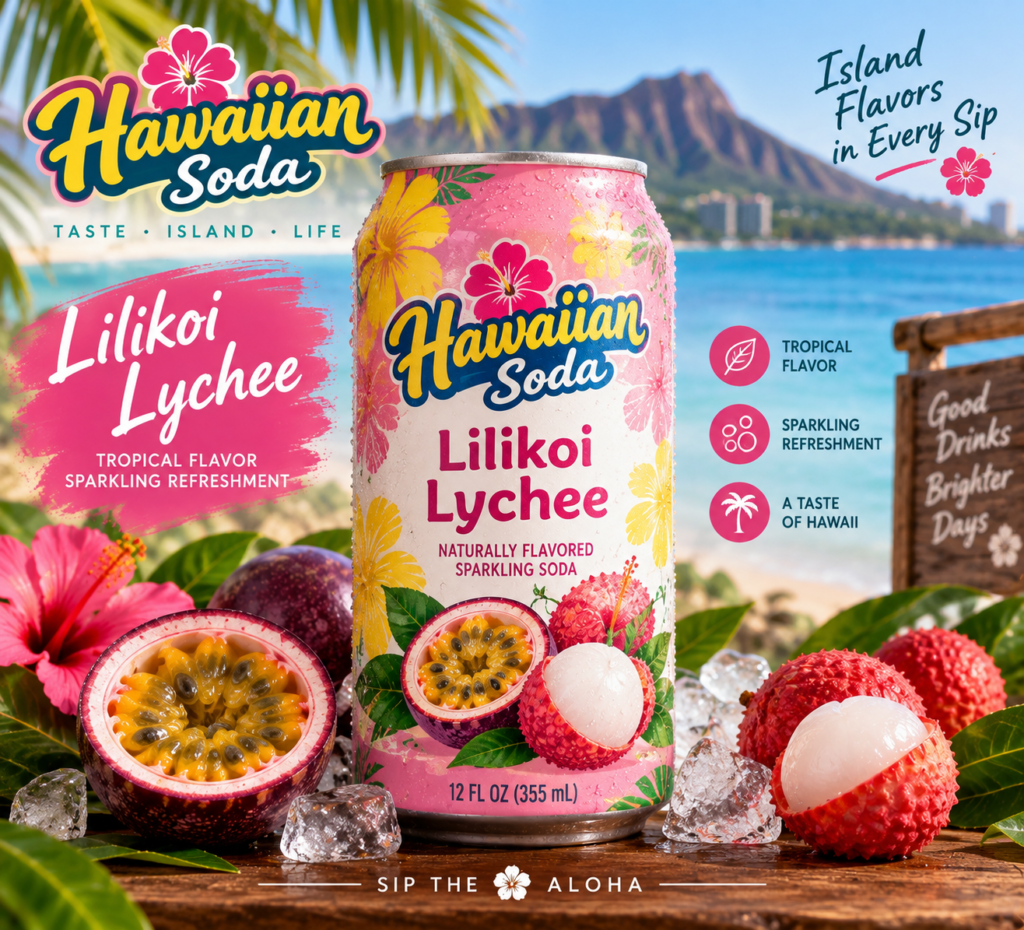 hawaiian soda lilikoi lychee