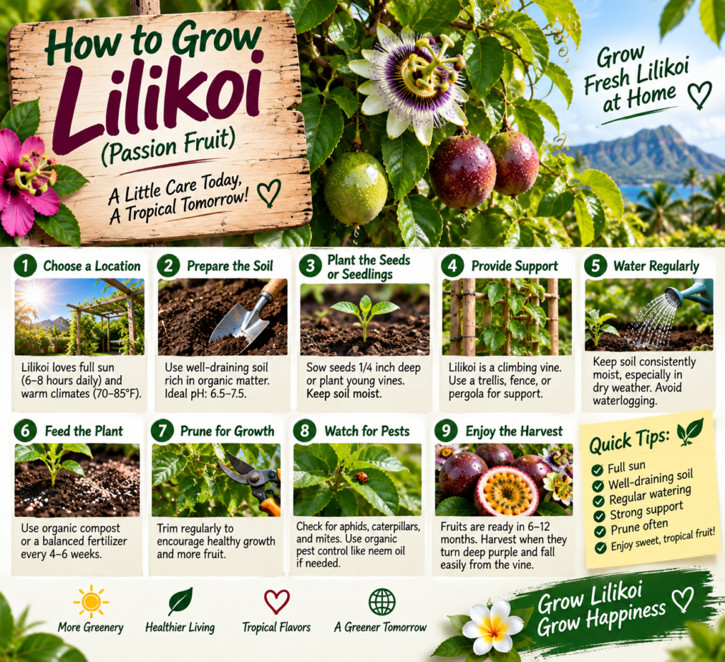 how to grow lilikoi