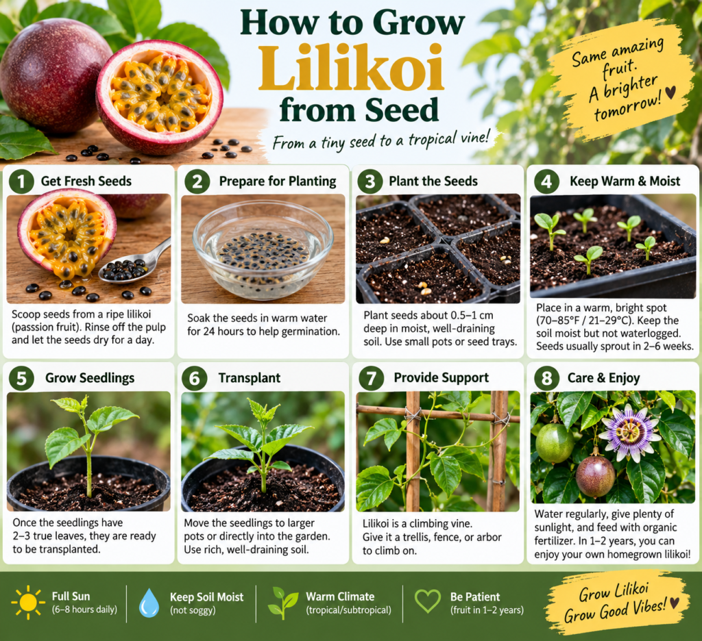 how to grow lilikoi from seed
