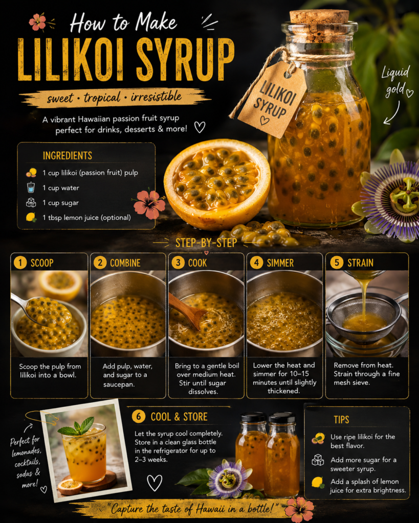 how to make lilikoi syrup