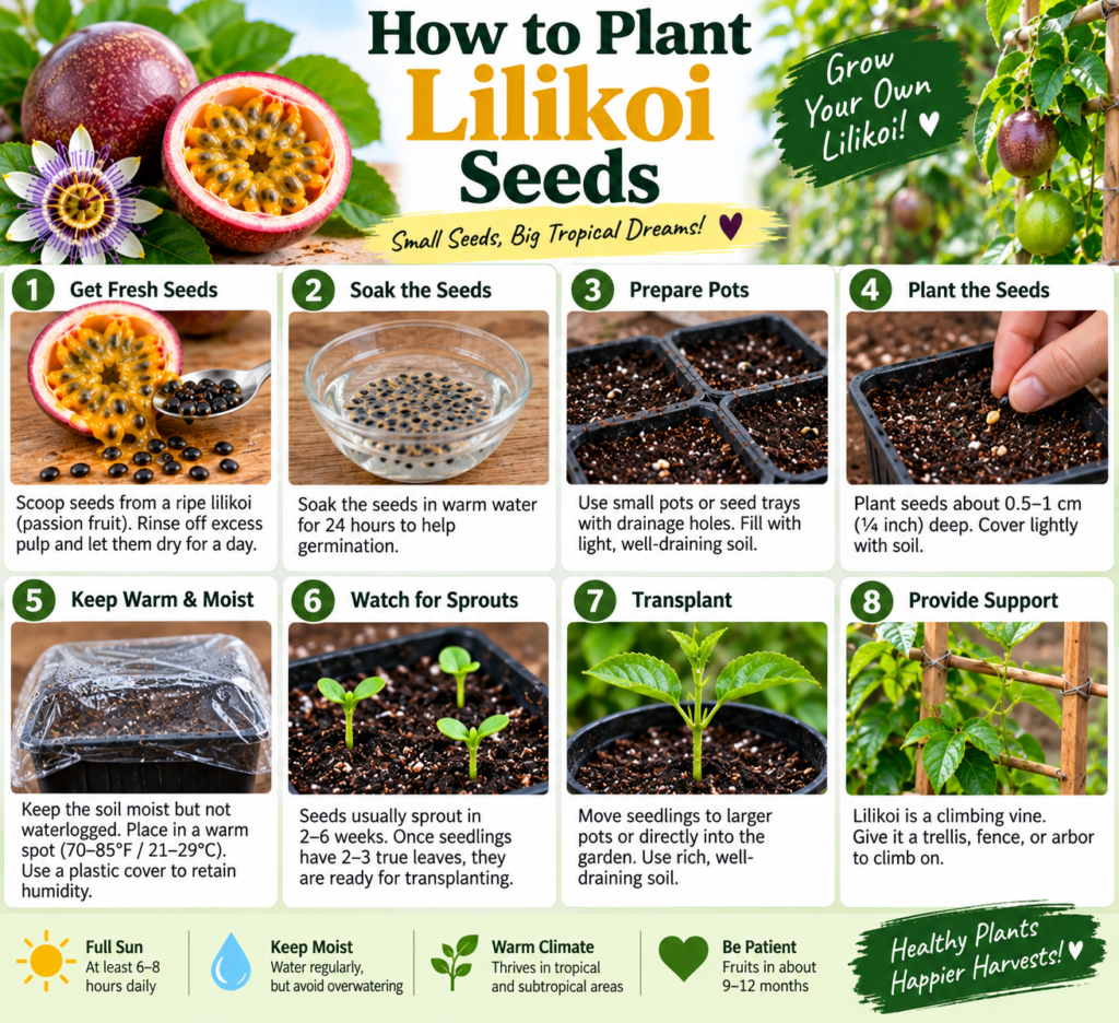 how to plant lilikoi seeds