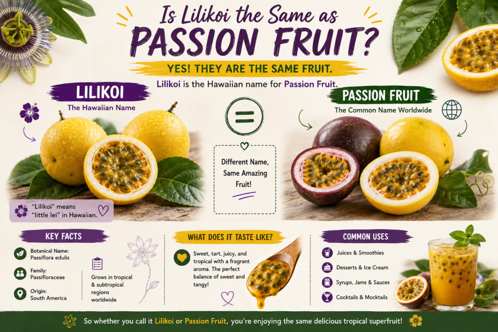 is lilikoi the same as passion fruit