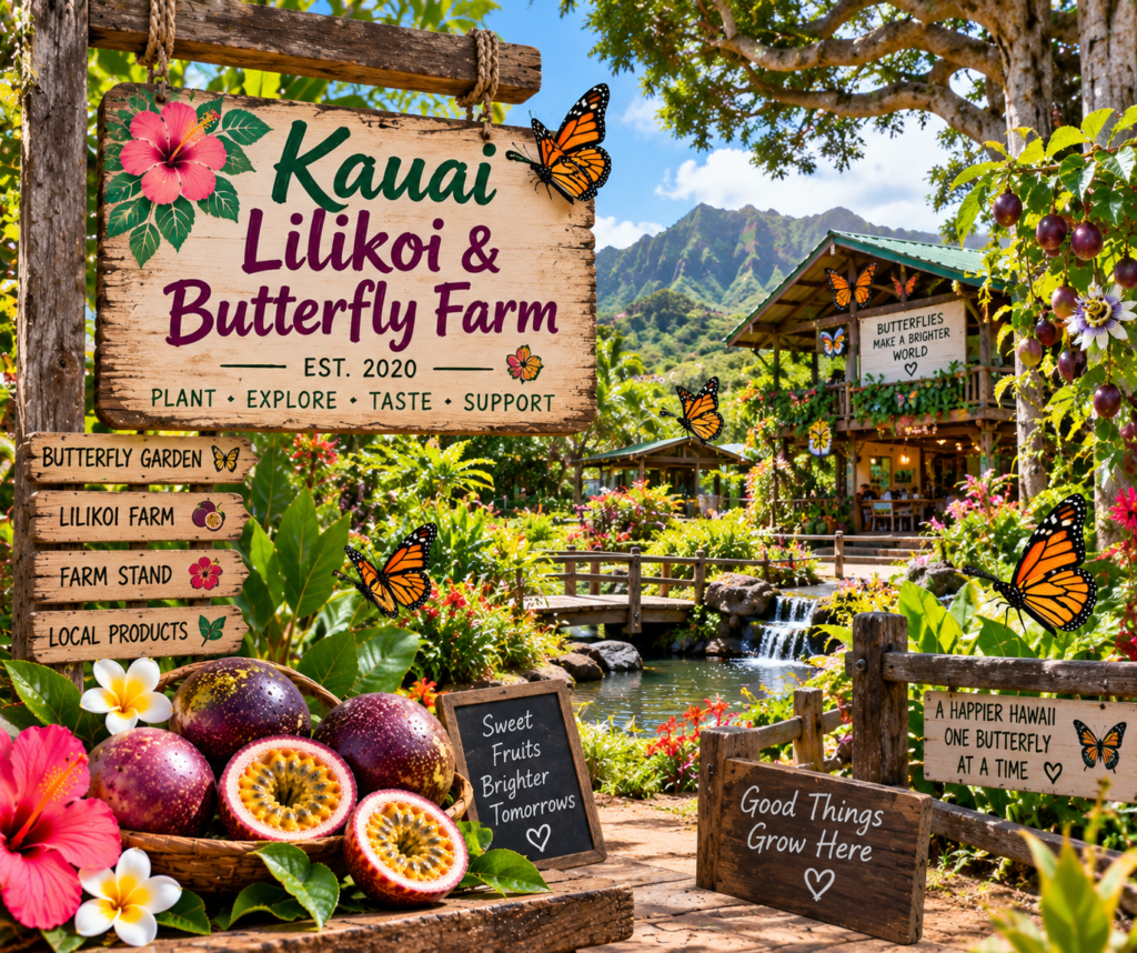 kauai lilikoi & butterfly farm