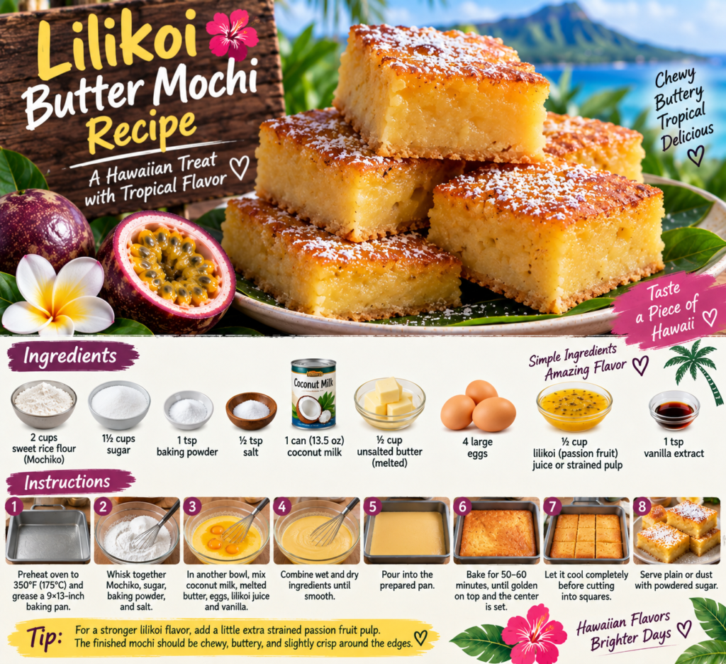 lilikoi butter mochi recipe