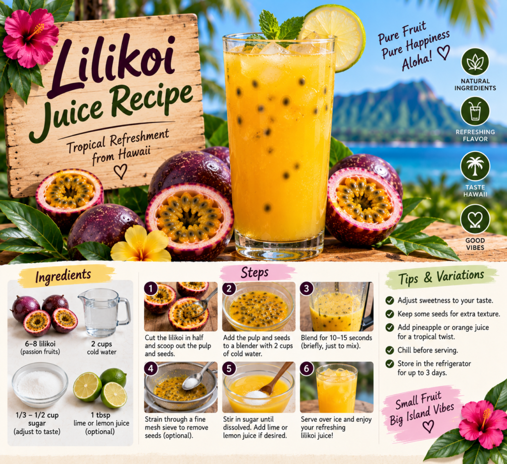 lilikoi juice recipes