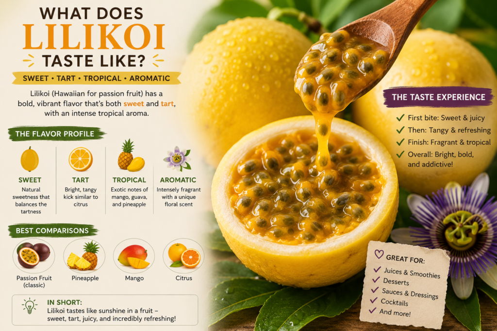 what does lilikoi taste like