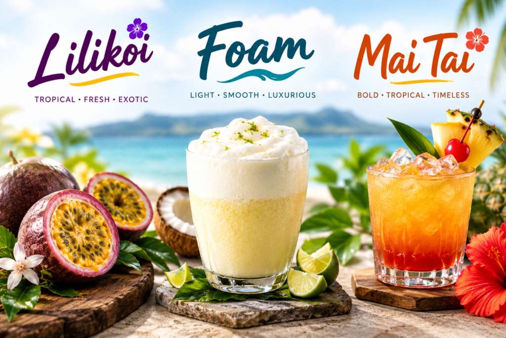 lilikoi foam mai tai