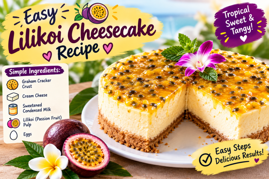 easy lilikoi cheesecake recipe