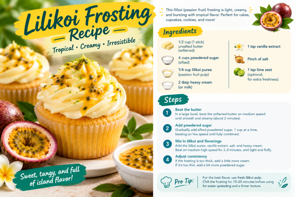 lilikoi frosting recipe