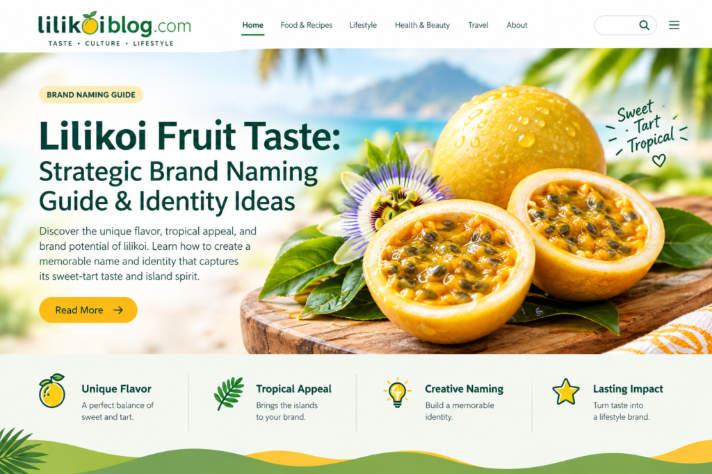 lilikoi fruit taste