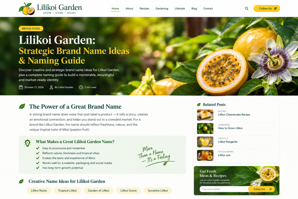 lilikoi garden
