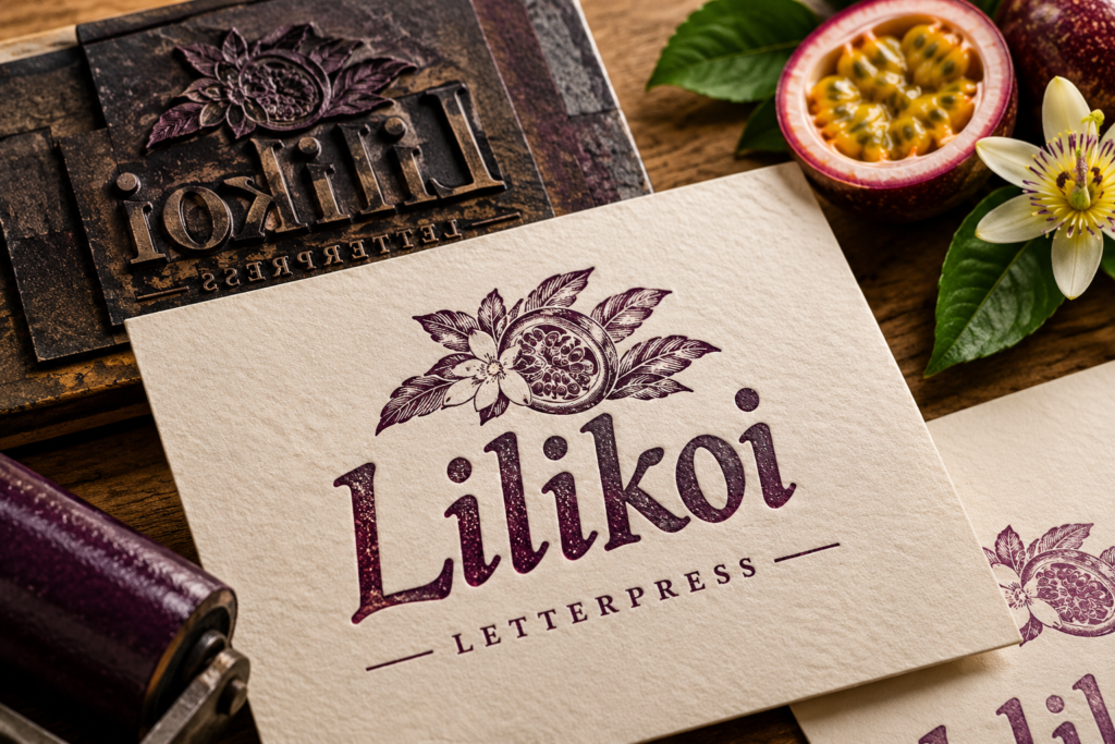 lilikoi letterpress