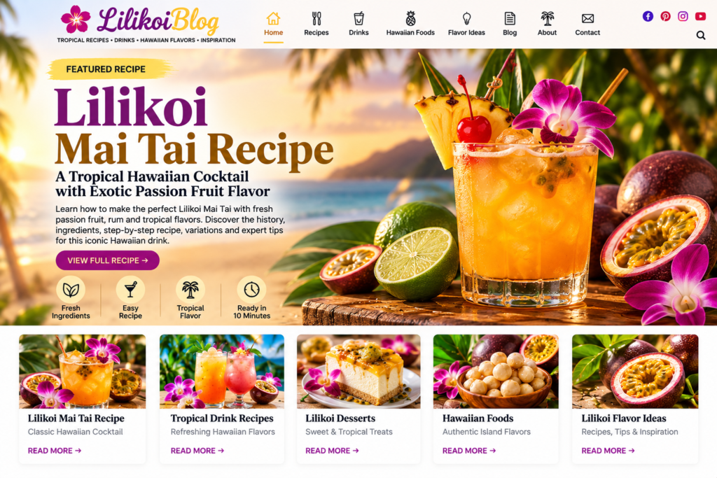 lilikoi mai tai recipe